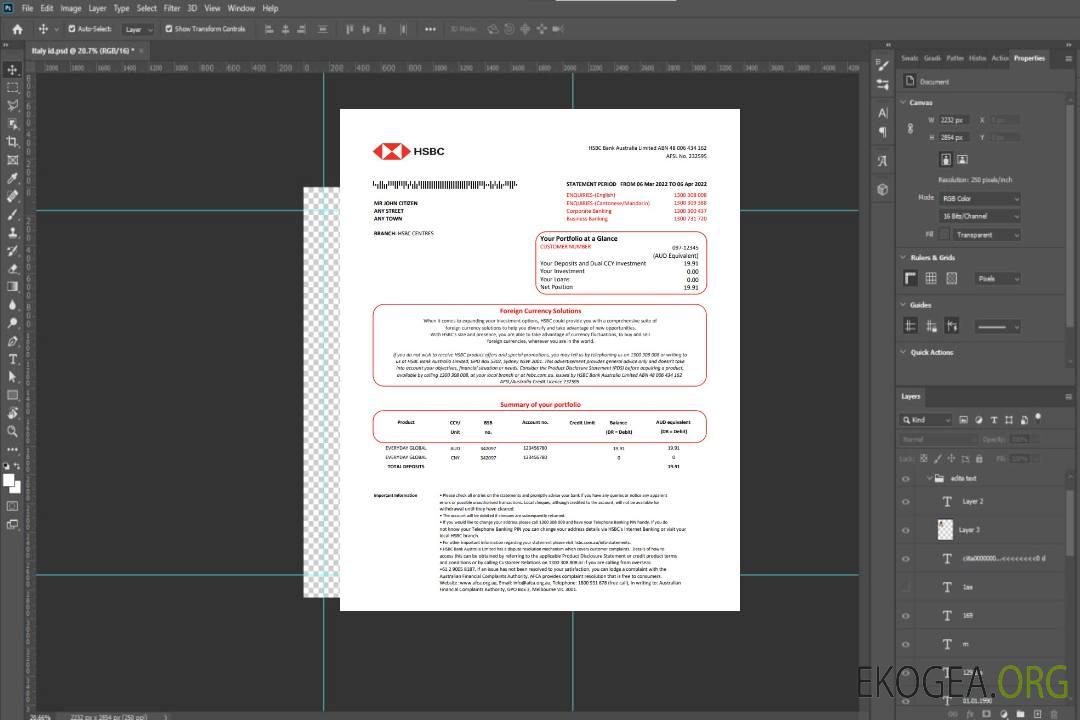 Australie banque HSBC st version 2 template